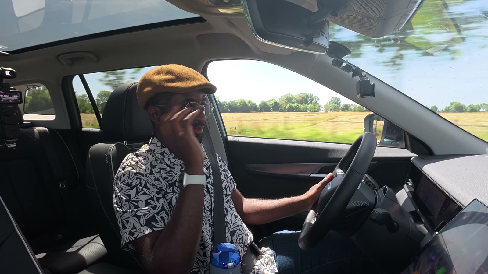 Conduite du Jaecoo 5 hybride sur route nationale